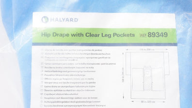 Halyard 89349 Hip Drape with Clear Pockets (x)